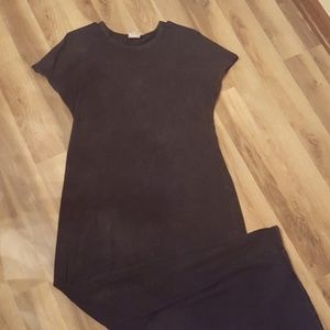 Lularoe Black Acid Wash Maria- Large